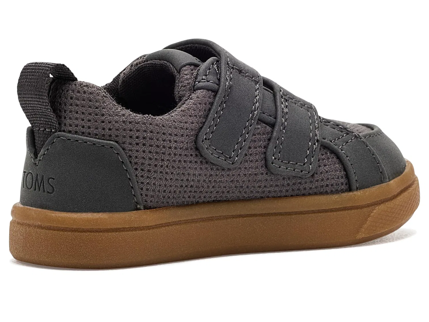 Кроссовки Cruz Double Strap (для малышей и маленьких детей) Toms Kids, Dark Grey — фото 4