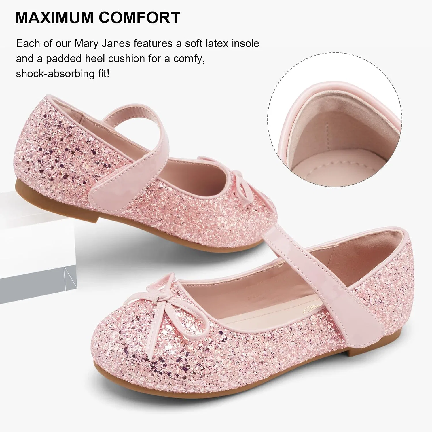 Детские туфли Мэри Джейн для девочек Stelle, Pink — фото 4