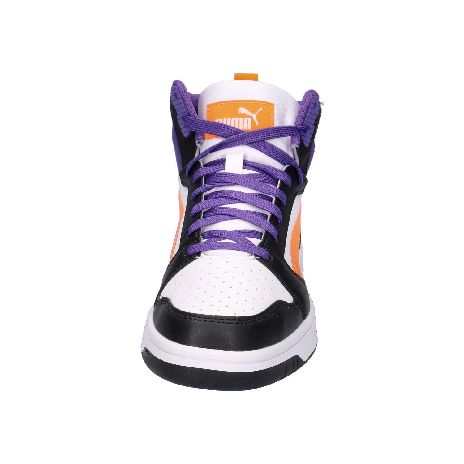 Детские кроссовки с высоким верхом Rebound V6 Mid Jr Puma, Weiss Schwarz — фото 3