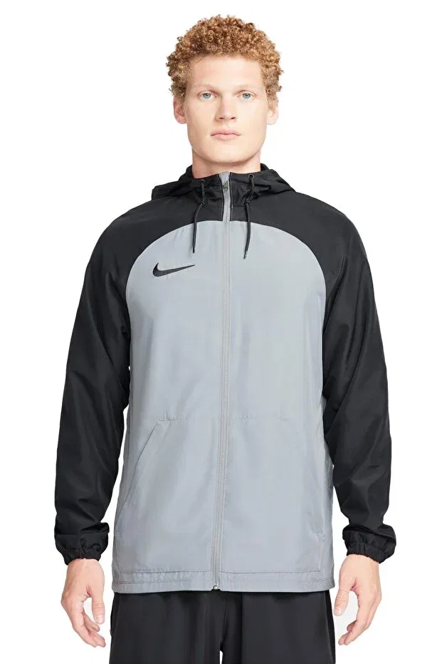 Мужское пальто из искусственной кожи с капюшоном Academy Nike, Gray
