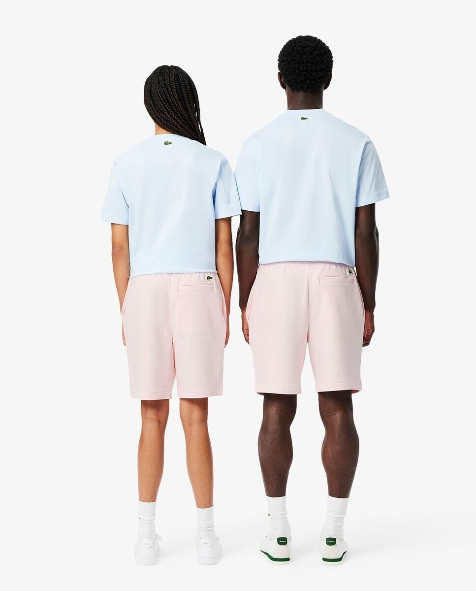 Шорты Lacoste GH0990-00, хлопковые флис, светло-розовые — фото 3