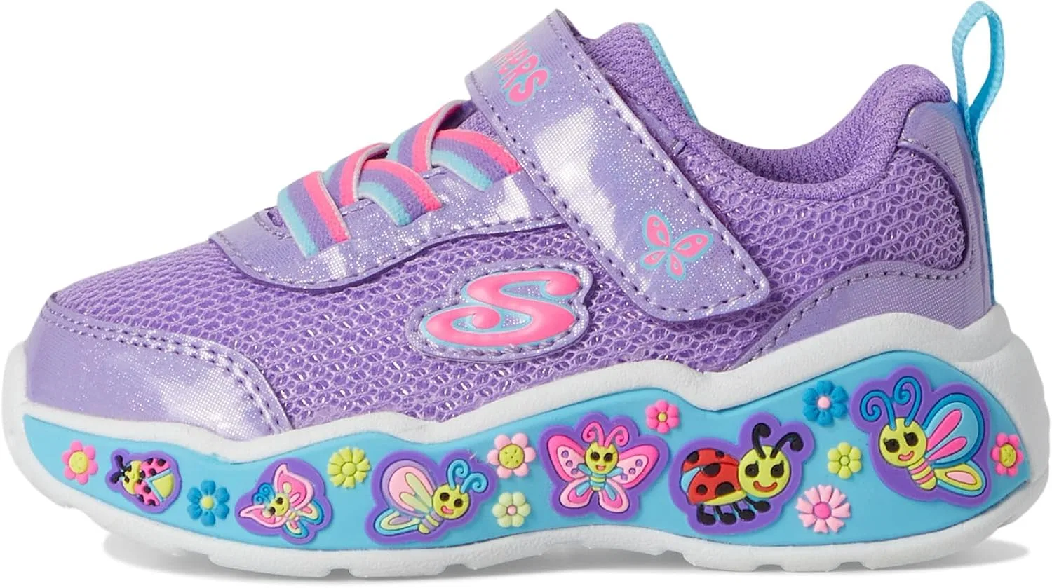 Детские кроссовки для девочек Play Scene-Fun Squad Skechers, Purple/Multi — фото 4