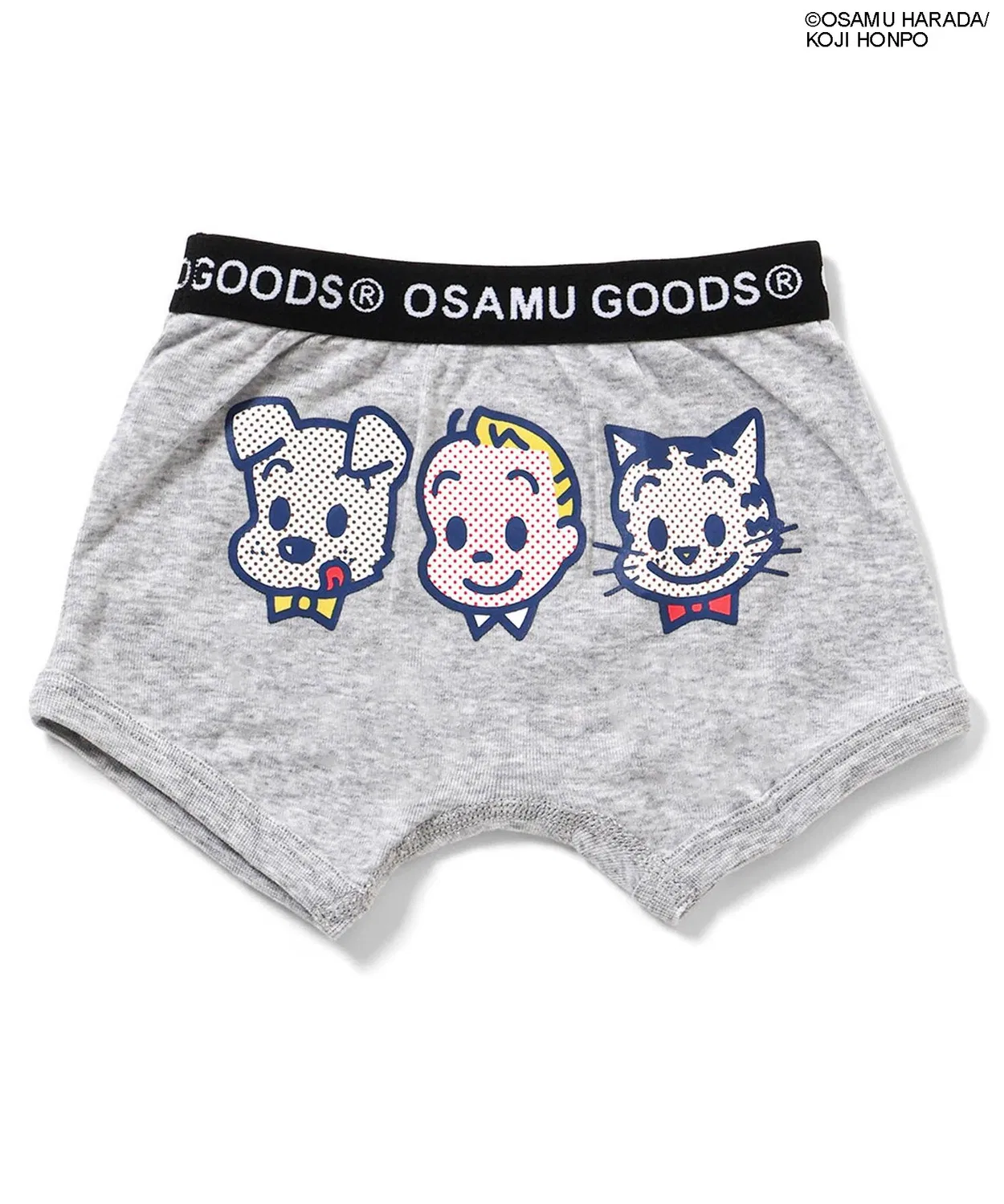 Детские боксеры OSAMU GOODS с принтом, Серый