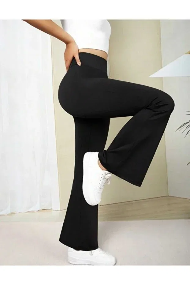 Детские леггинсы для девочек с принтом Limmoda, Black — фото 3