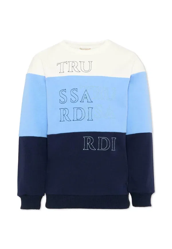 Свитшот хлопковый Maglioni Tru Trussardi Junior Blue, синий