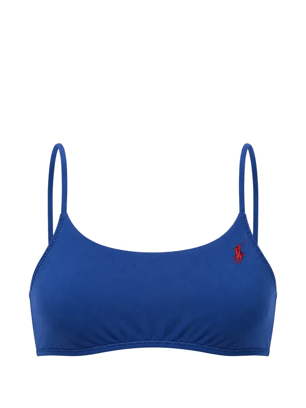 Верх бикини с вышитым логотипом Polo Ralph Lauren, синий