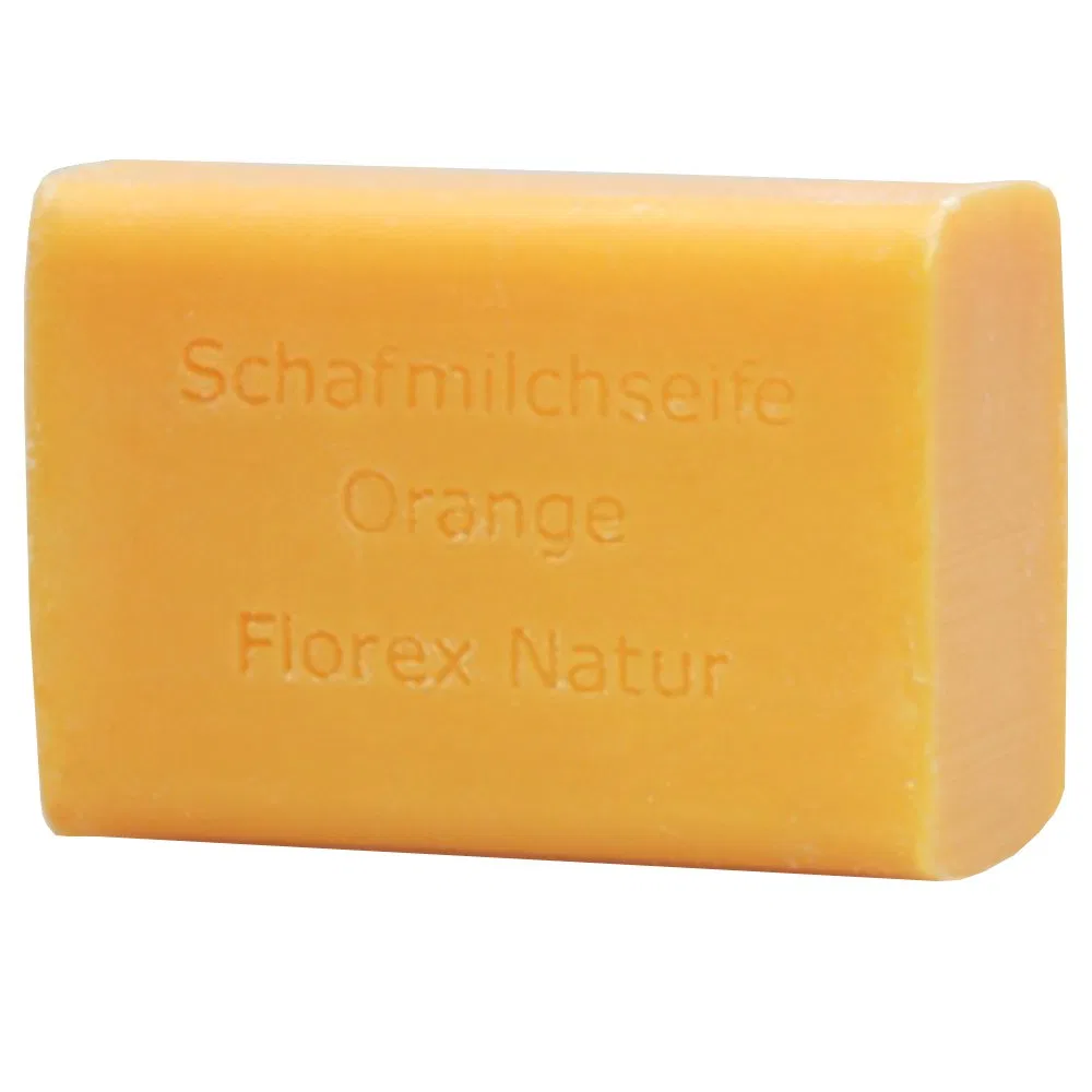 Мыло Florex с овечьим молоком, 100 г, Orange Schafmilchseife