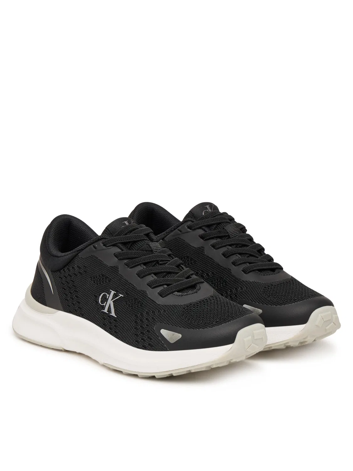 Кроссовки для мальчика Low Cut Lace-Up Calvin Klein, черный — фото 2