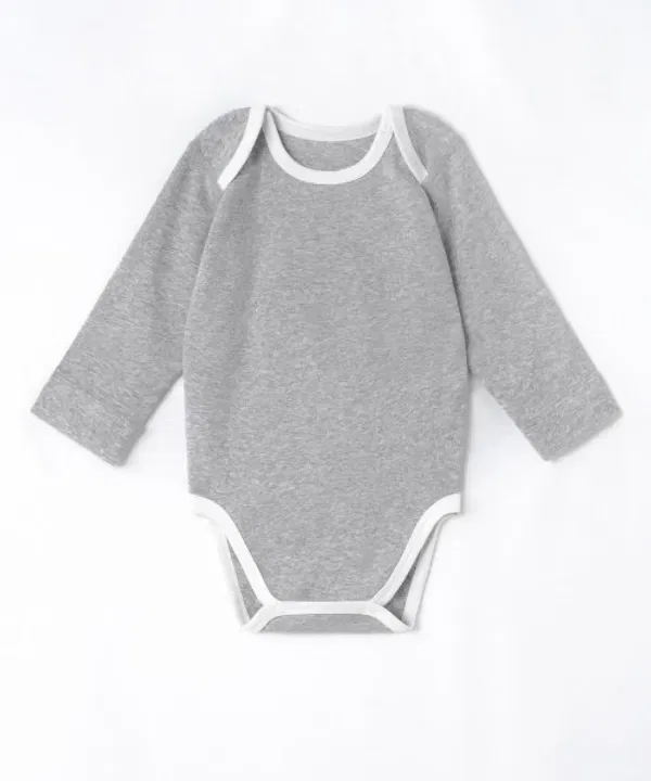 Боди Baby Ringers 2 шт., Musinsa Standard Kids, черный/меланжевый серый — фото 3