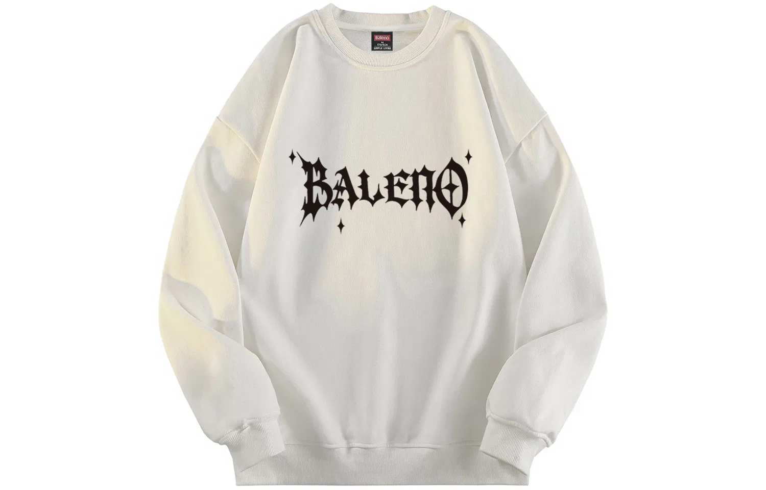 Детский свитшот с флисовой подкладкой BALENO, White