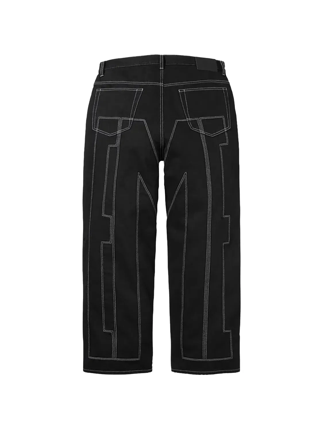 Джинсы Inset Spellout свободного кроя Supreme, черный — фото 2