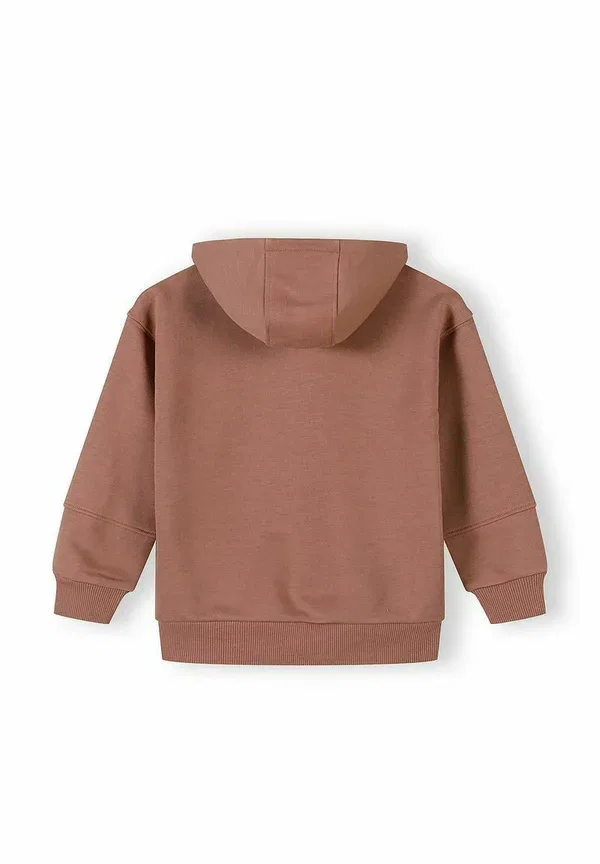 Спортивный костюм худи с капюшоном и джоггеры, принт, Set hooded with kangaroo pocket and joggers - tracksuit, Minoti, Cognac, коньячный — фото 4