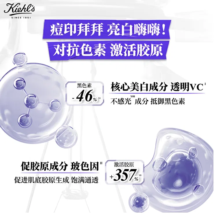 Женский набор для осветления пигментных пятен Ampoule Dark Spot Lightening Essence Set Kiehl's, 15 мл — фото 4