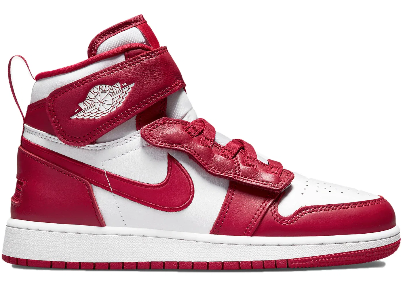 Детские кроссовки Lifestyle с высокой посадкой Jordan 1 High FlyEase Jordan, Cardinal Red/White