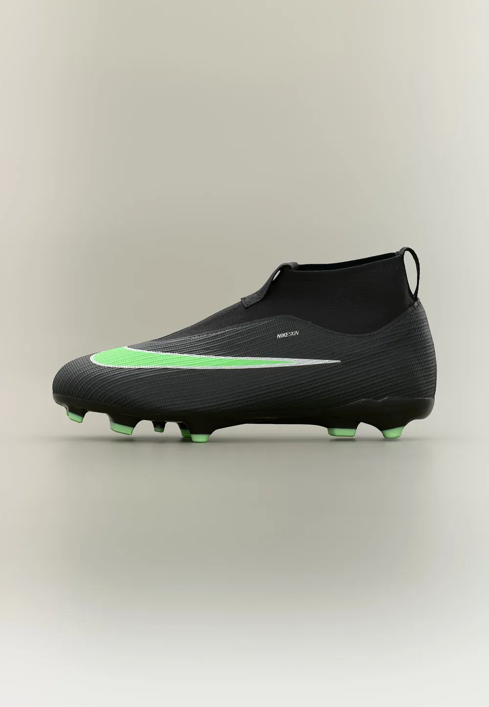 Футбольные бутсы Mercurial Superfly 11 Academy FG/MG унисекс для искусственной травы Nike Performance, Black/Illusion Green