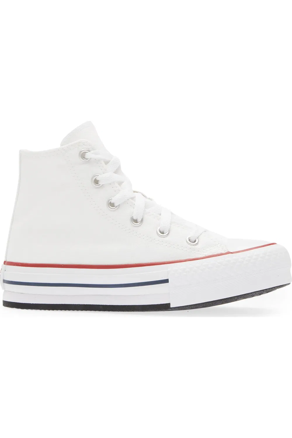 Детские кеды высокие на платформе Chuck Taylor All Star Eva Lift Converse, White/Garnet/Navy — фото 3