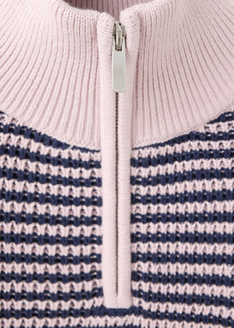 Детский свитер MANGO KIDS 'PRIMROSE' сиреневого цвета — фото 3