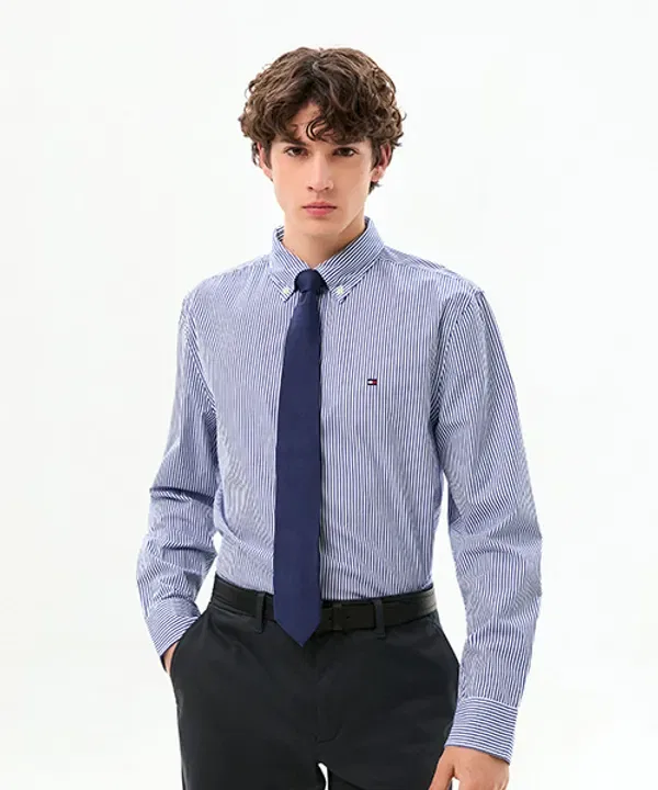 Классическая рубашка Tommy Hilfiger Core Flex Pop, Regular Fit