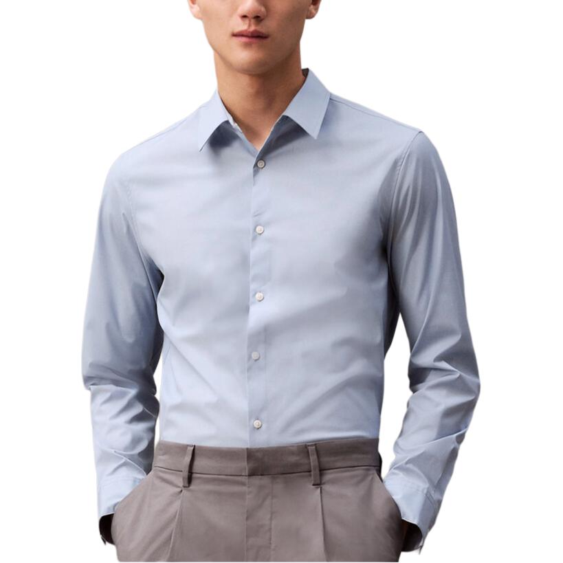 

Calvin Klein Рубашка мужская серо-голубая