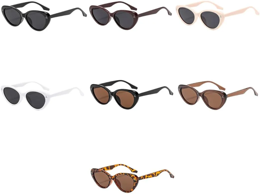 

Солнцезащитные очки с защитой UV400 | Цветные линзы "кошачий глаз" | Для женщин и мужчин, для занятий спортом на открытом воздухе и вождения DSVIGF, Red Grey