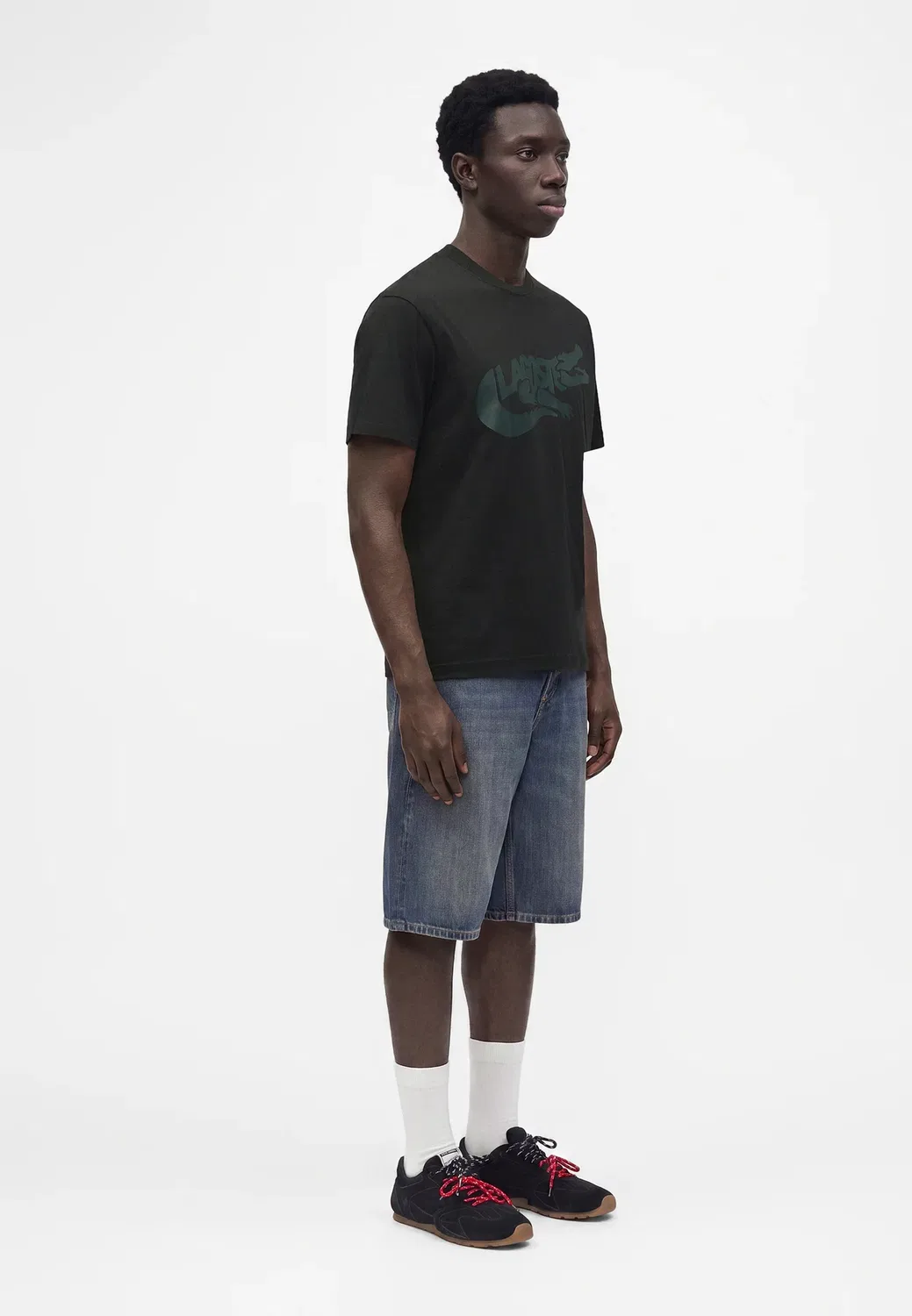 Футболка с принтом Lacoste, Black — фото 4
