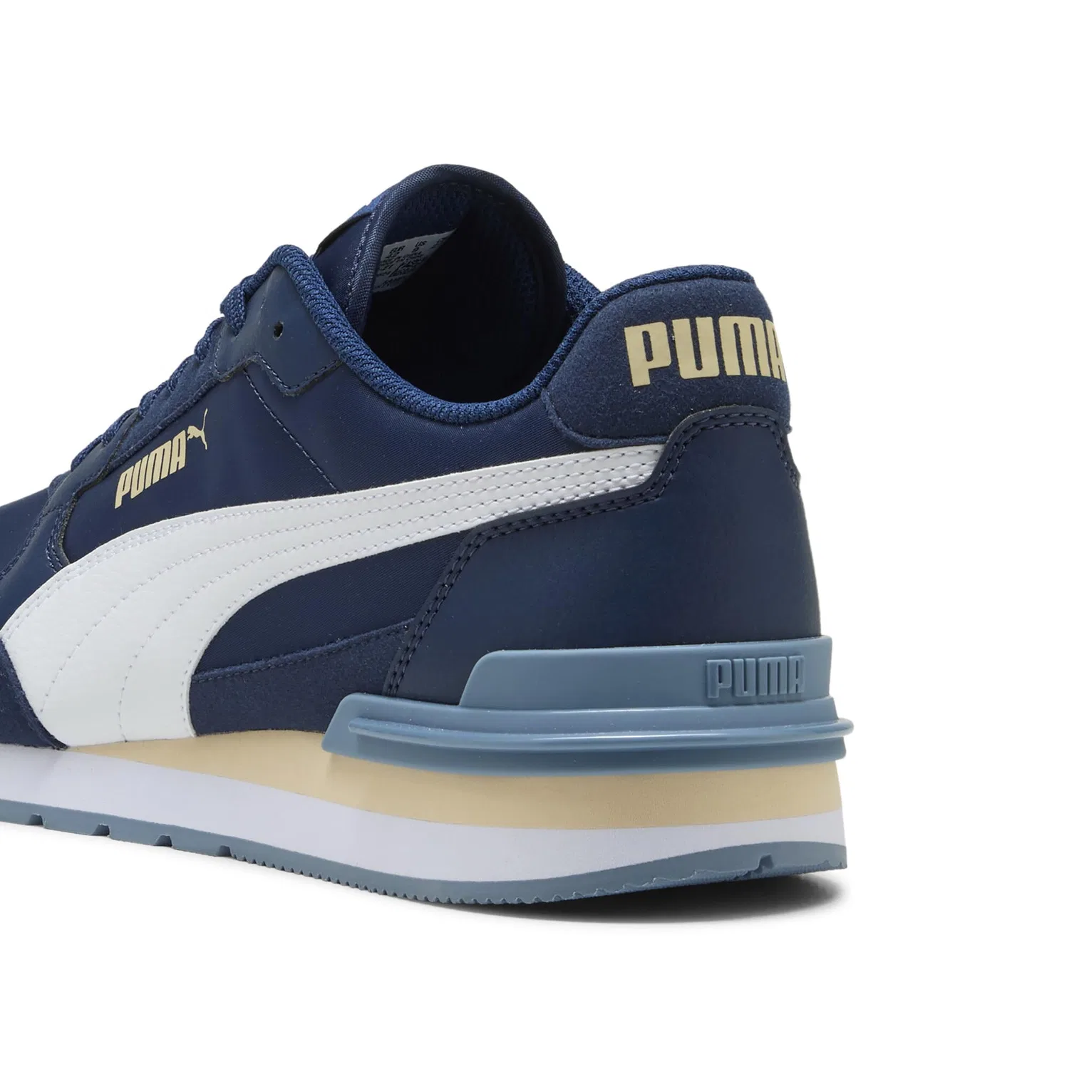 Детские кроссовки с легендарным дизайном St Runner Nl PUMA, Persian Blue PUMA White Canvas V4 — фото 2