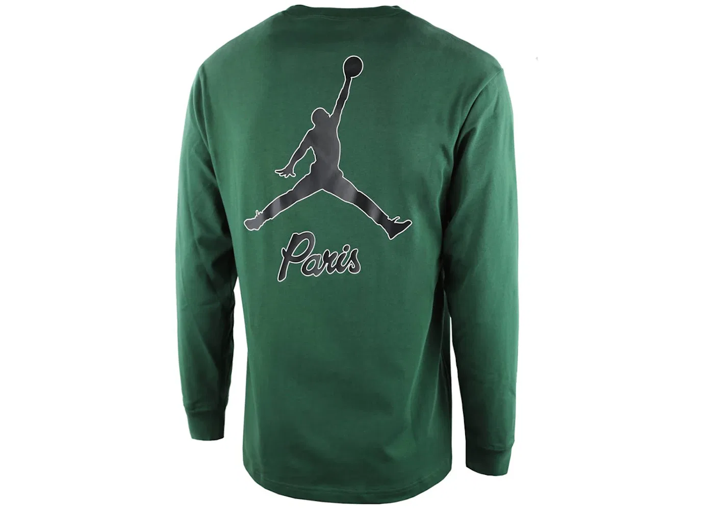 Мужская футболка с длинным рукавом Jordan x Paris Saint-Germain Long-Sleeve T-Shirt Jordan, Noble Green — фото 2