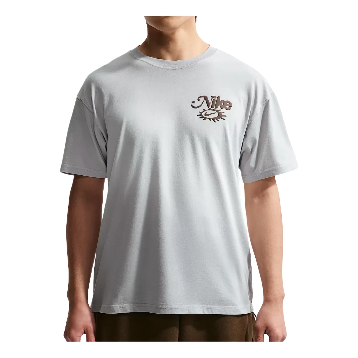 Мужская футболка Sportswear T-shirt Asia Sizing 'Wolf Grey' Nike, Wolf Grey