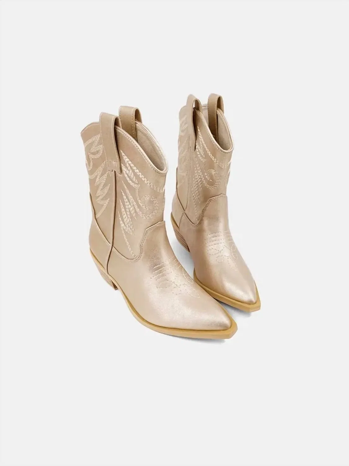 Детские сапоги в западном стиле Zahara Boot SHU SHOP, Gold — фото 4