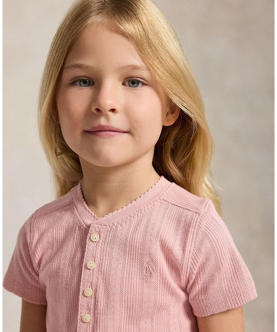Платье хлопковое с цветочной юбкой Polo Ralph Lauren, Adirondack Rose — фото 3