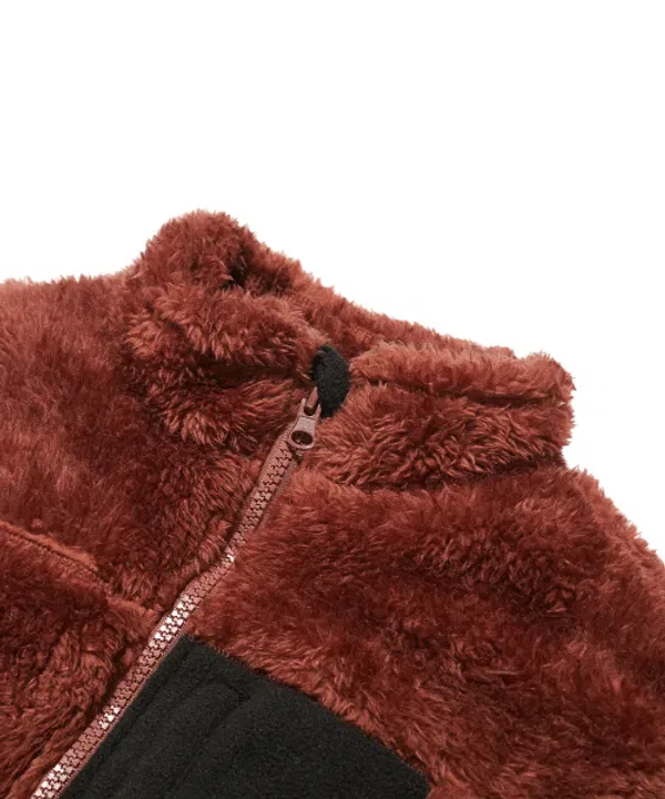 Пальто стриженое с карманами, Kids tag shearing pocket jacket, Brownbreath Kids, кирпично-красный — фото 3