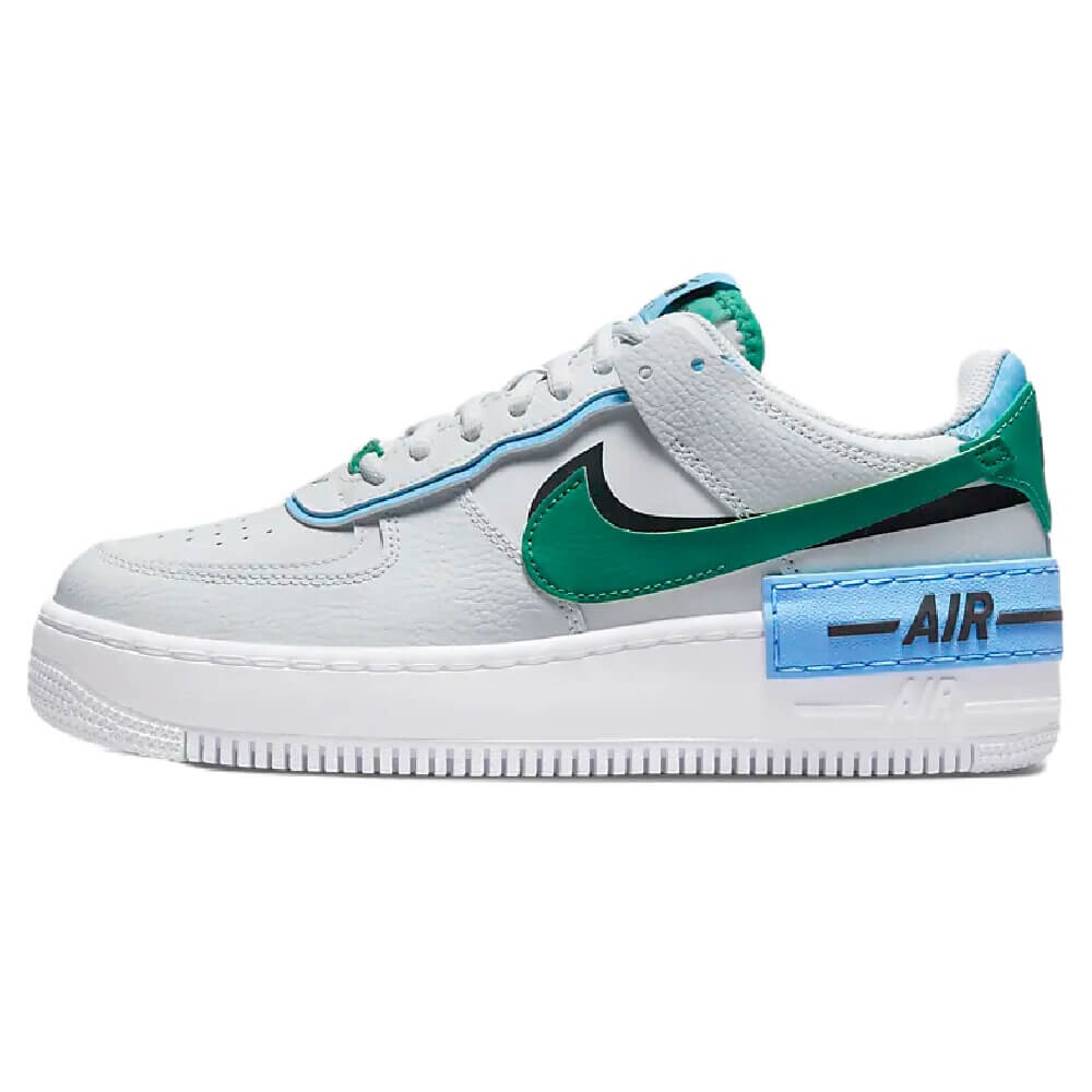 Кросcовки Nike Air Force 1 Shadow, серый/голубой/зеленый