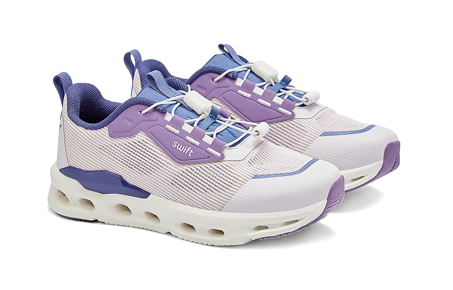 Кроссовки для бега Rebound Support Low top Kids' SWIFT, Gray Grape Purple — фото 4