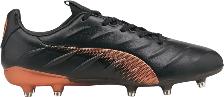 

Бутсы Puma King Platinum 21 FG AG Black Neon Citrus, черный