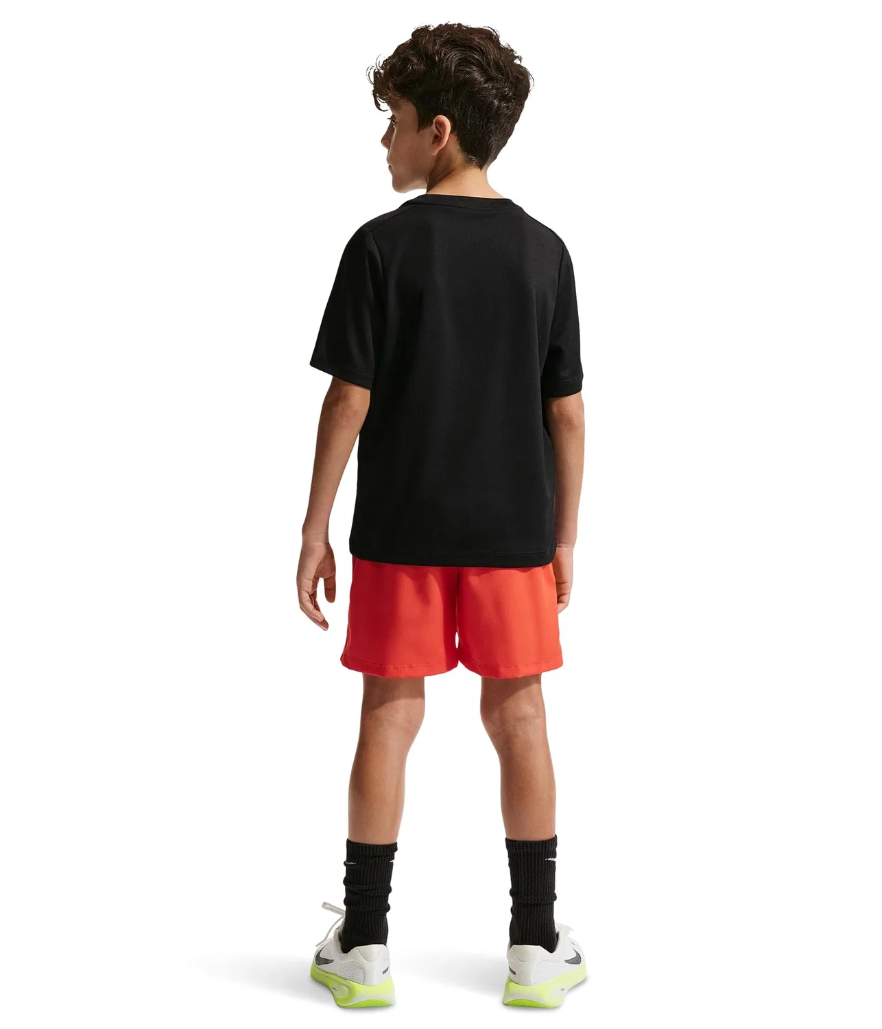 Футболка с коротким рукавом Multi Dri-FIT (для маленьких и больших детей) Nike Kids, Black/White — фото 2