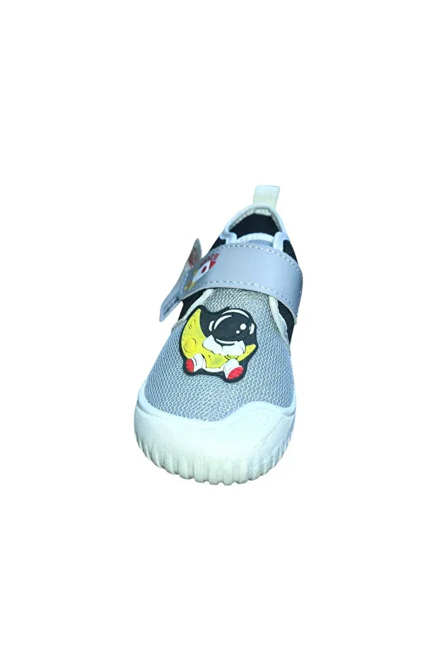 Детские кеды для мальчиков текстильные Konay 03410e homey nursery nursery street textile shoes Gezer, Gray — фото 3