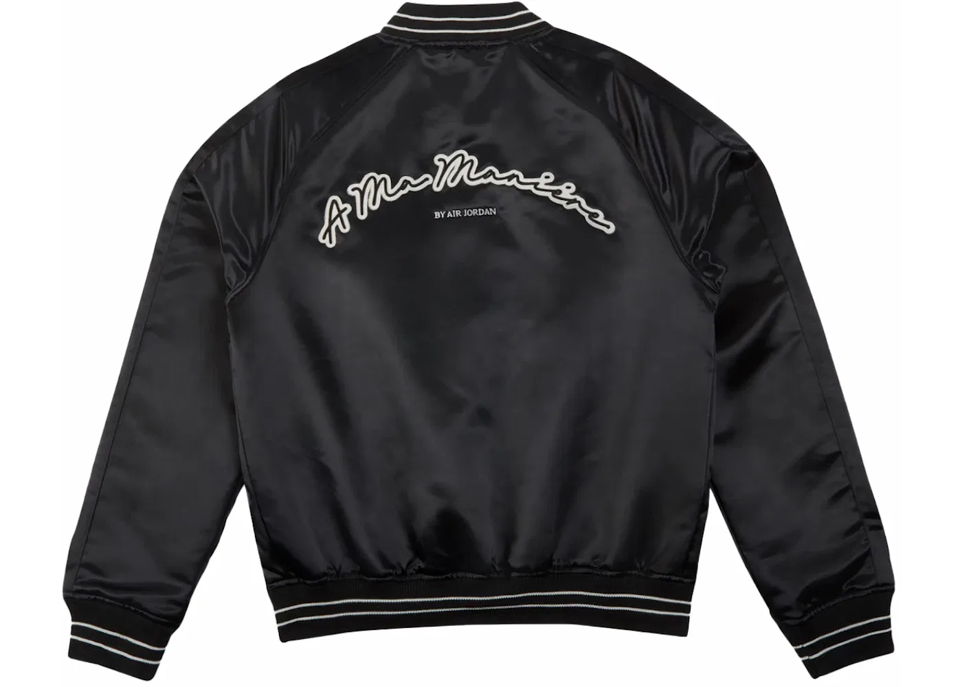 Мужская куртка-сувенир с вышивкой Jordan x A Ma Maniere, Black — фото 2