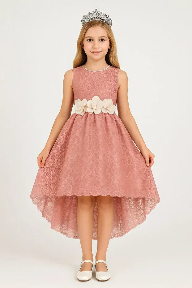 Детское платье для девочек кружевное Ahengim, Rose Dry