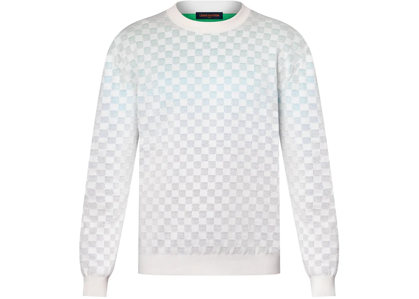 Мужской пуловер с градиентным узором Damier Jacquard Louis Vuitton, Multicolor