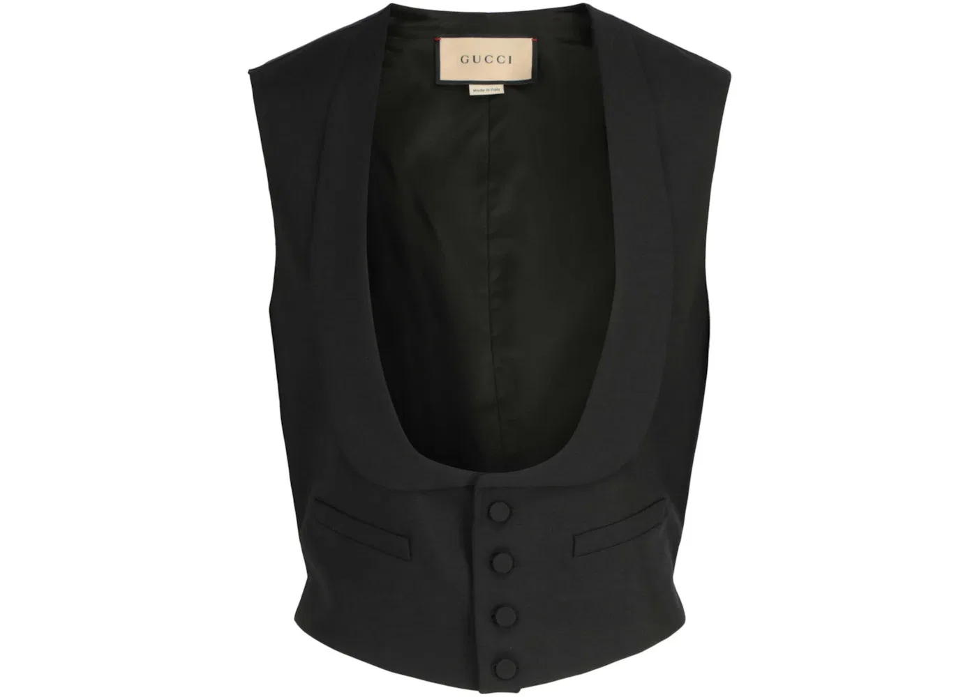 Мужской жилет Wool Tailored Vest Gucci, Black