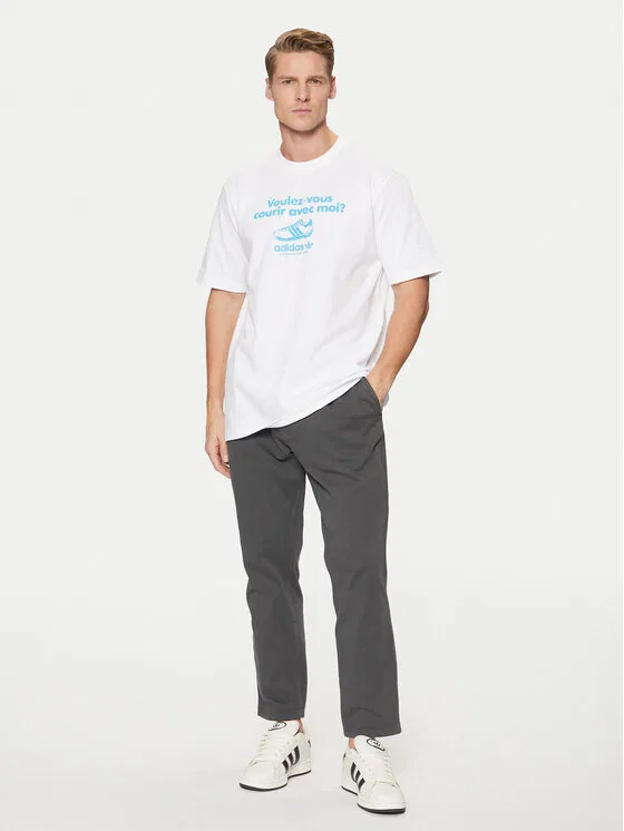 Футболка regular fit Graphic Tee Adidas, белый — фото 2