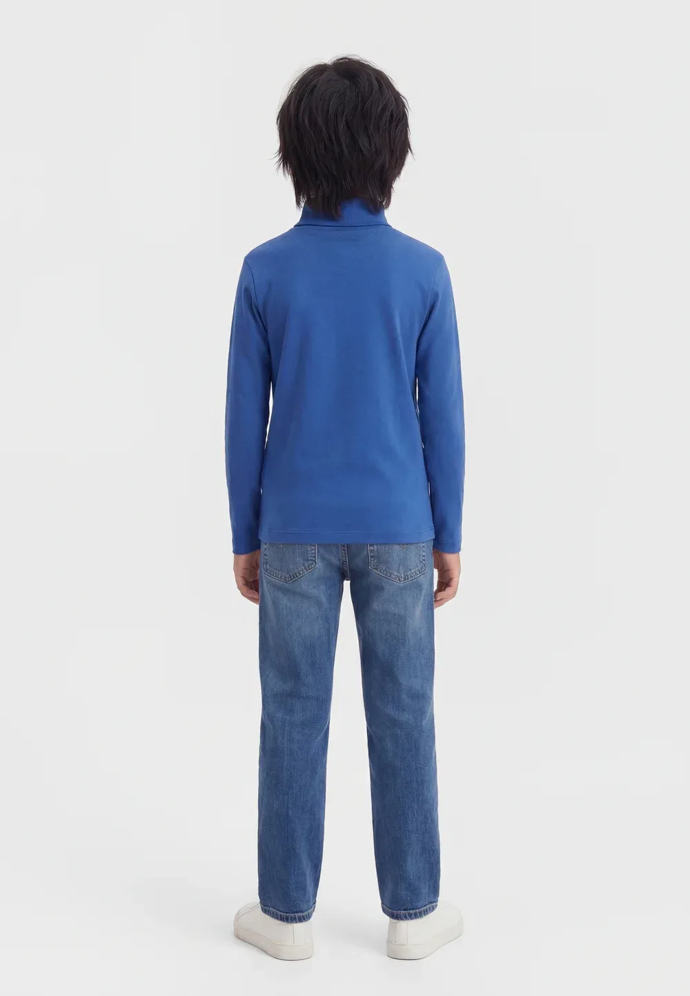 Унисекс - футболка с длинными рукавами Petit Bateau, Ultramarine — фото 2