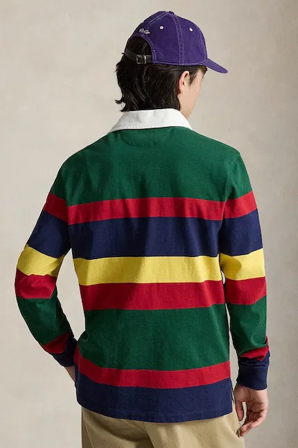 Футболка с длинным рукавом The Iconic Rugby Shirt Polo Ralph Lauren, зеленый — фото 2