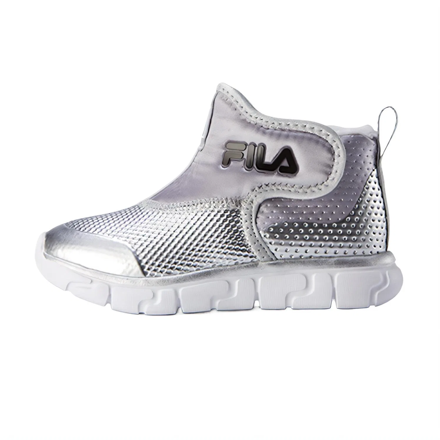 Детские утепленные ботинки с принтом FILA KIDS, Silver/FILA White