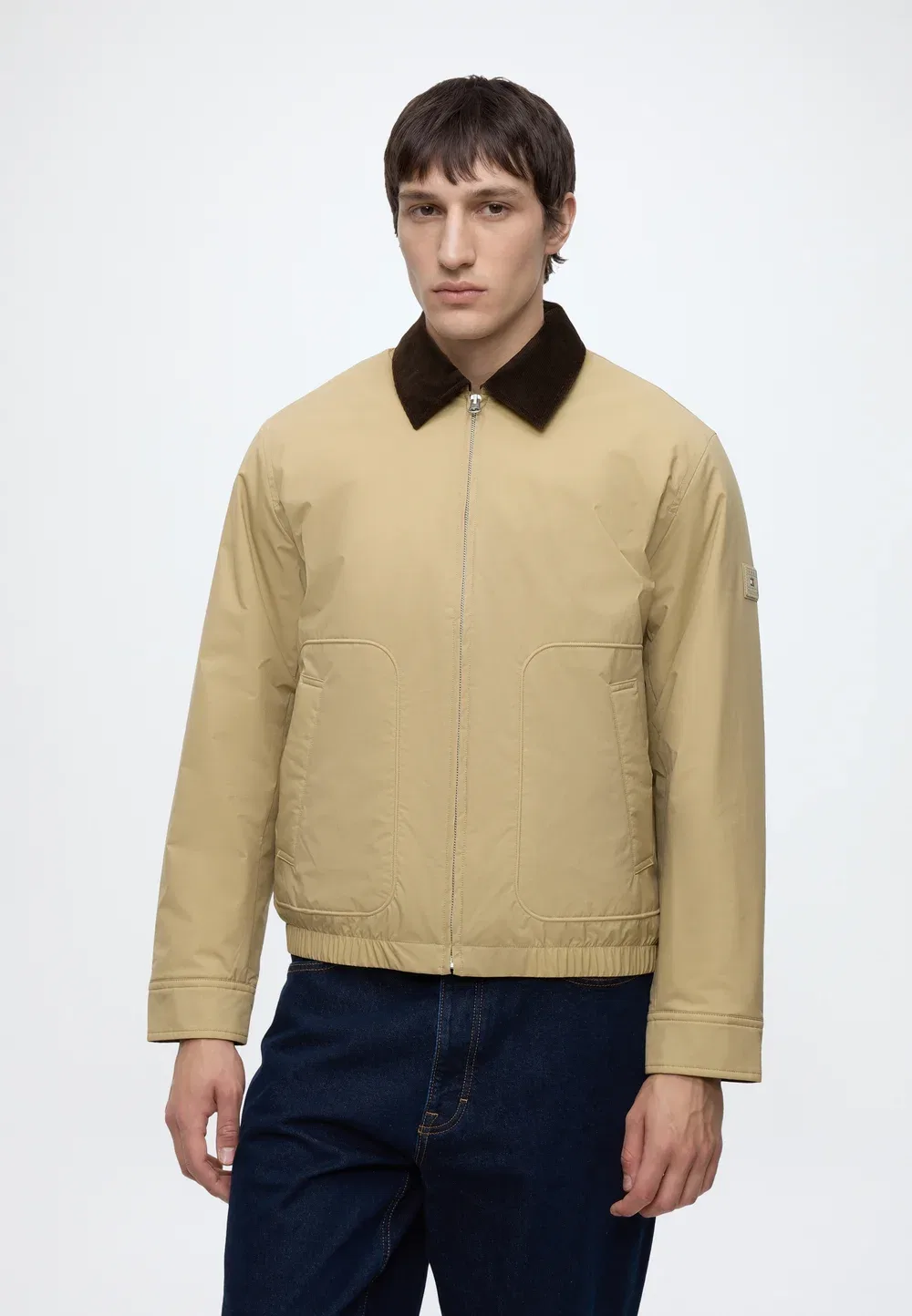 Излишки стеганой куртки-бомбера из плюща Tommy Hilfiger, Western Khaki