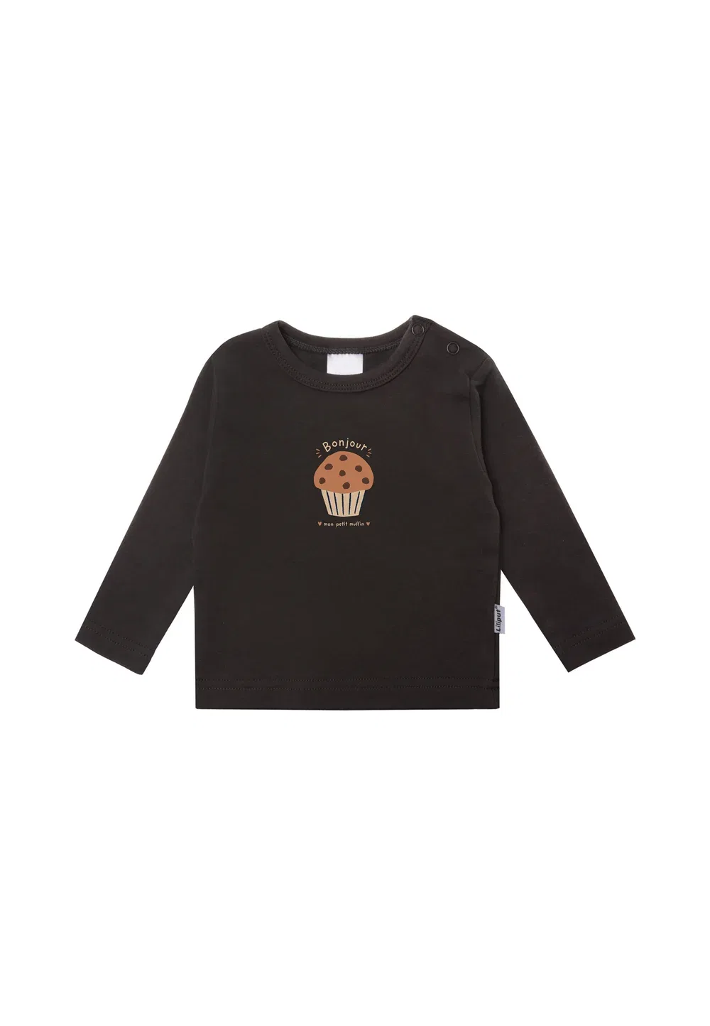 Комплект из 2 футболок с длинными рукавами Langarmshirt muffin унисекс Liliput, Anthrazit — фото 3