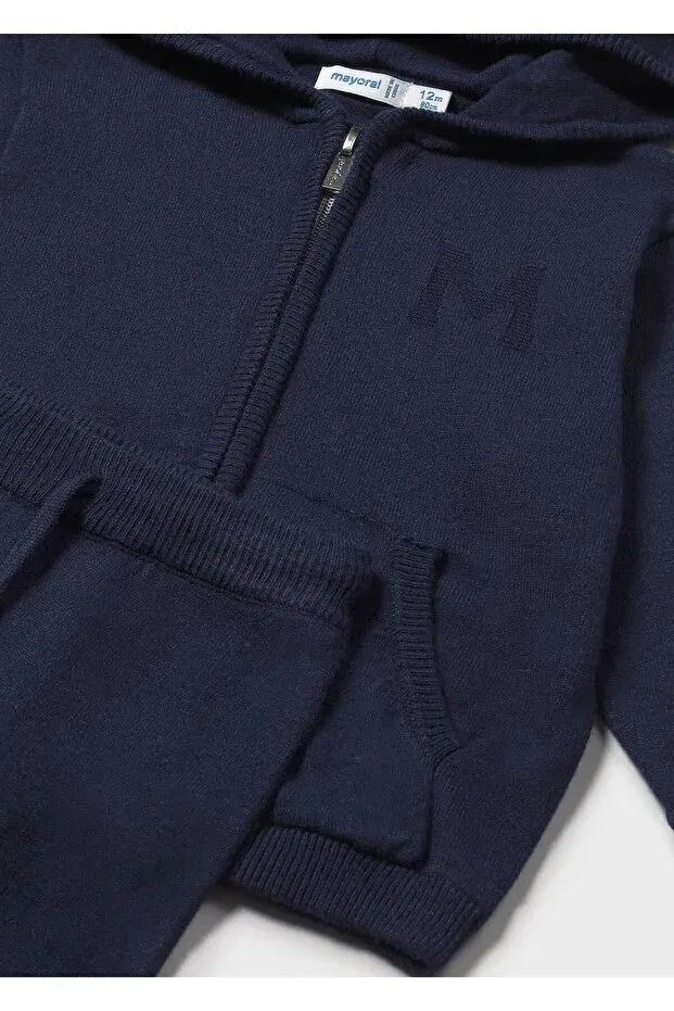 Детский спортивный костюм для мальчиков из трикотажа Mayoral, Navy Blue — фото 3