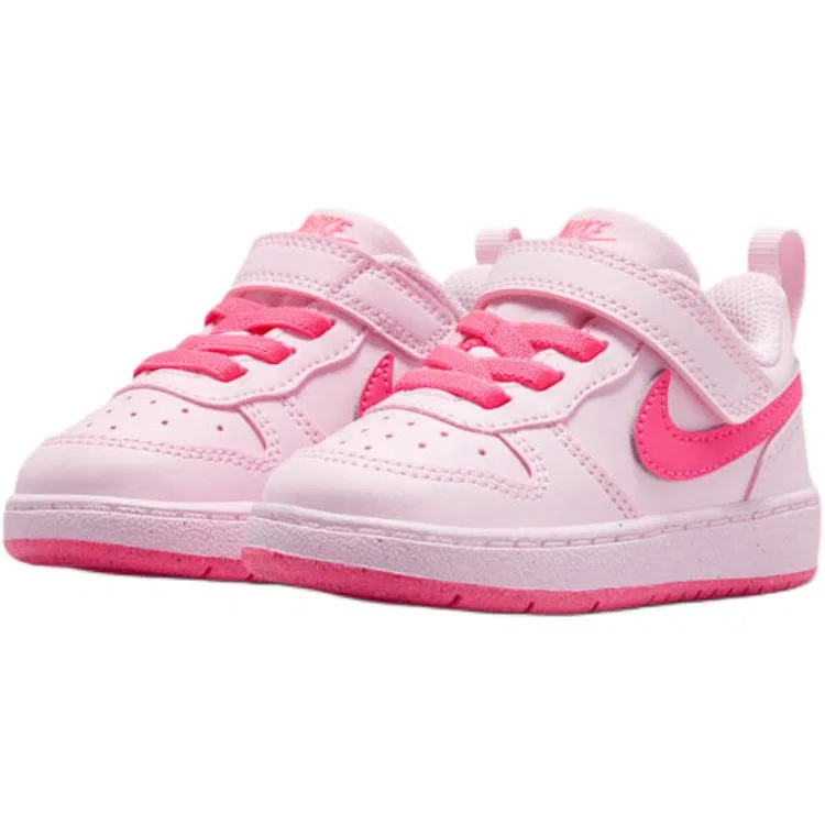 Кроссовки для малышей Court Borough Low, Nike, White/Bright Pink — фото 4