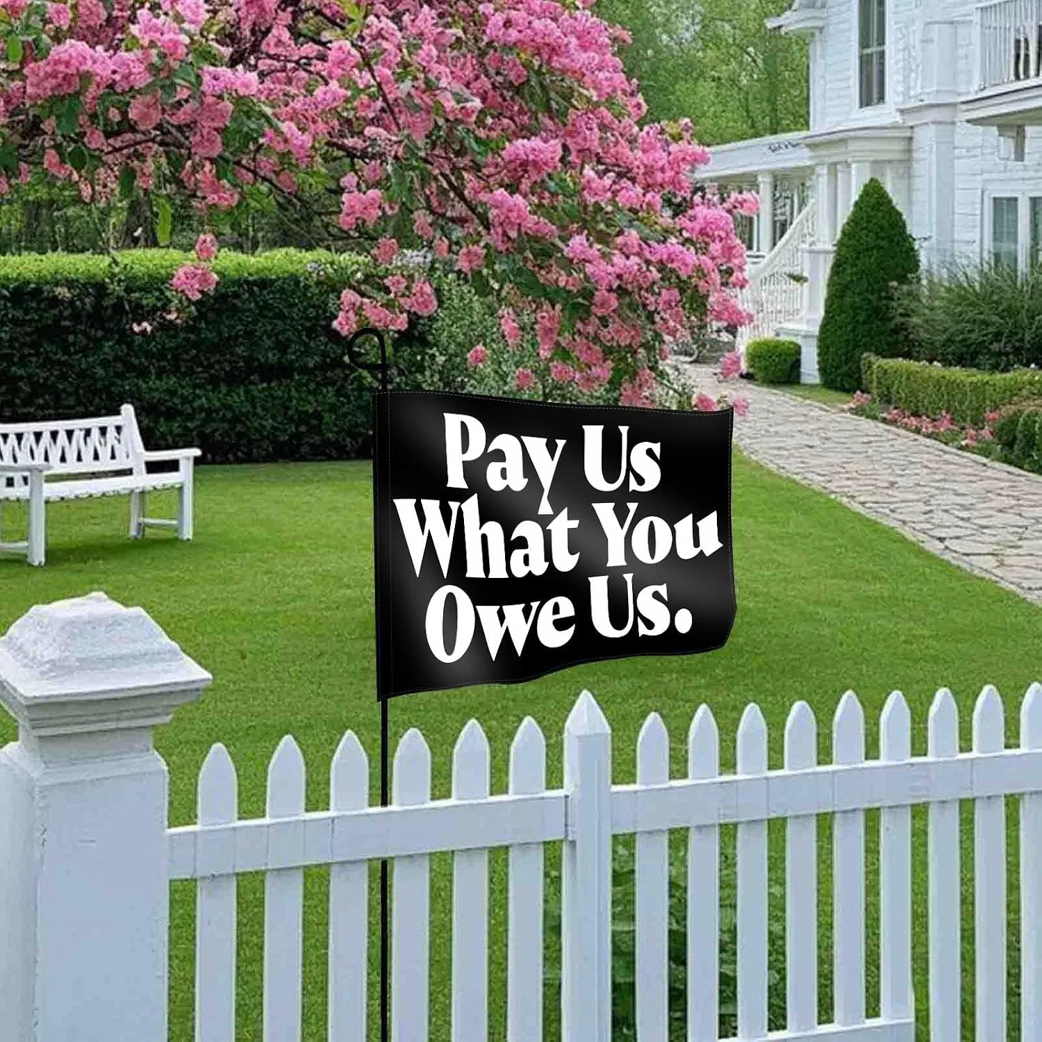Мужская футболка с принтом Shirt-004, Paey Us What You Owae Uns3 — фото 2