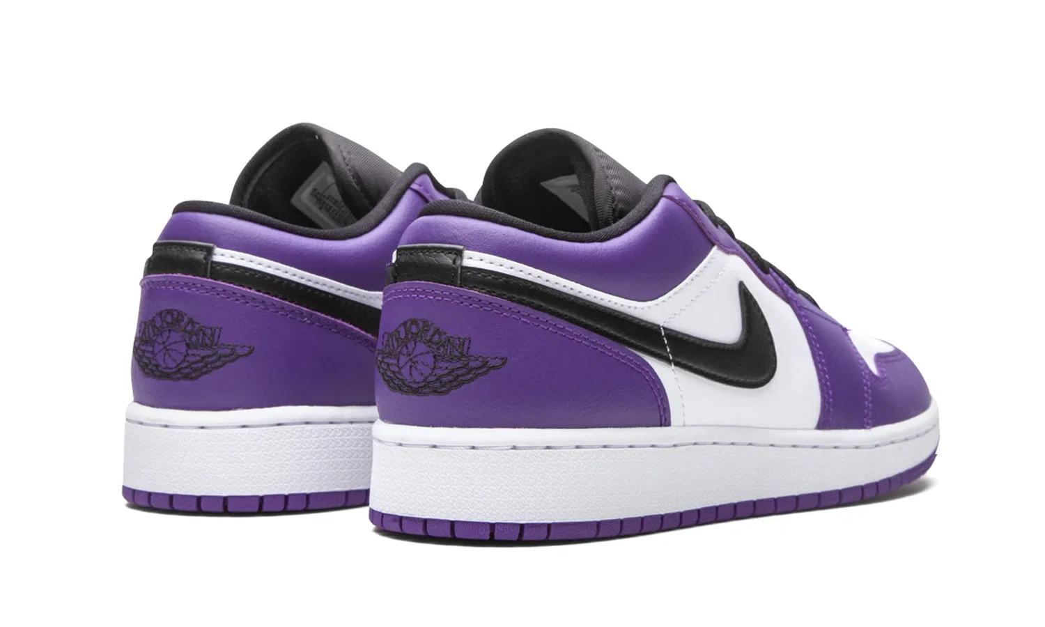 Детские кроссовки для мальчиков с принтом Air Jordan 1 Low NIKE, White Fuchsia Orange Black — фото 3